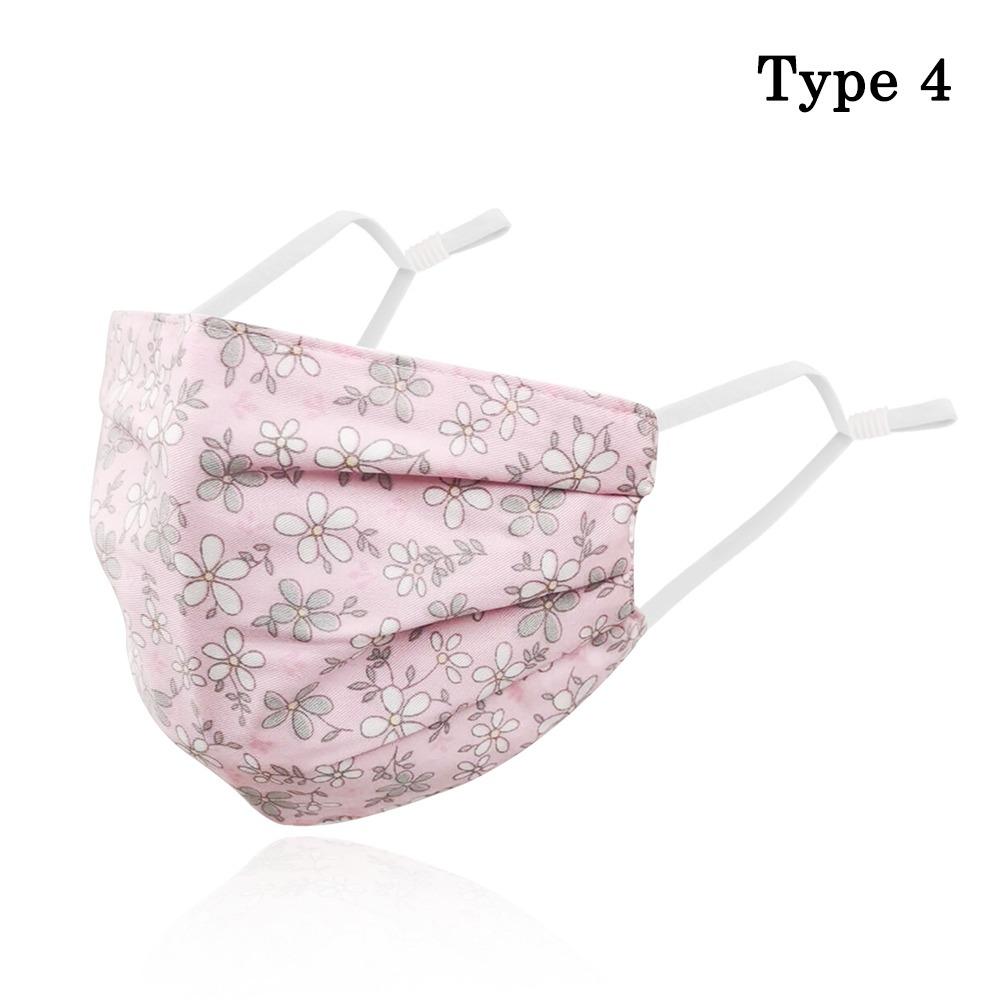 Washable Breathable Face Mask Anti-UV Sunscreen Mask Fashion Cotton Printing Mask  Outdoor Sports