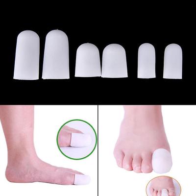 1 Pair Silicone Gel Tube Bandage Toe Protectors Foot Feet Pain Relief Feet Care