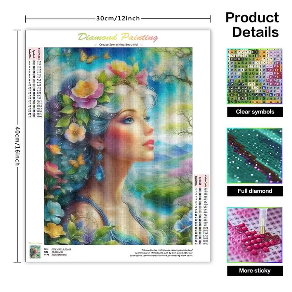 CHENISTORY Landscape Diamond Embroidery Cross Stitch Art Kits Diy Craft Diamond Painting5D Mosaic Kit Wall Art Home Decoration