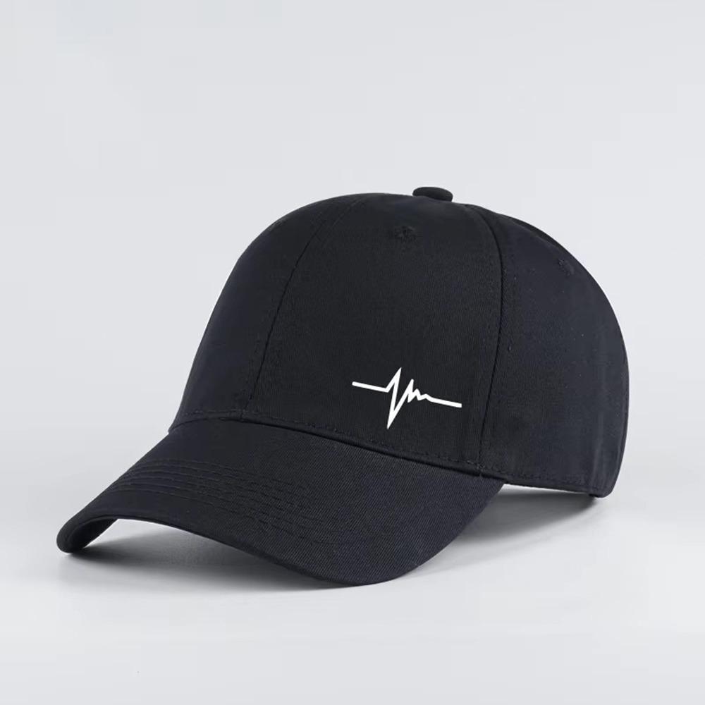 Lifeline Sun Hat Heartbeat Visor Vintage Dad Hat  Outdoor чёрный
