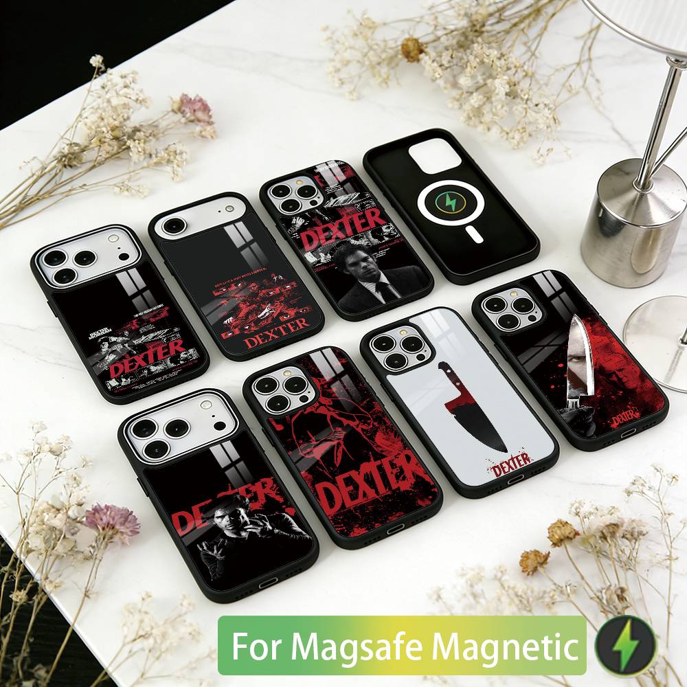 Dexter Morgan Phone Case For iPhone17,16,15,14,13,12,11 Plus,Pro Magnetic with Magsafe Wireless Charging