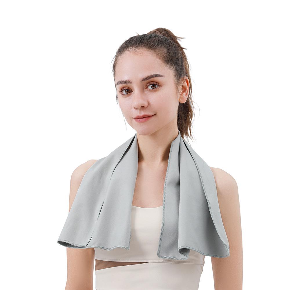 Portable Double Sided Fleece Quick Dry Absorbent Sports Towel For Yoga Fitness