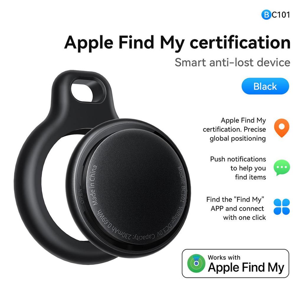 E91 Airtag Pet Anti-Lost Global Positioning Keychain for Apple Devices