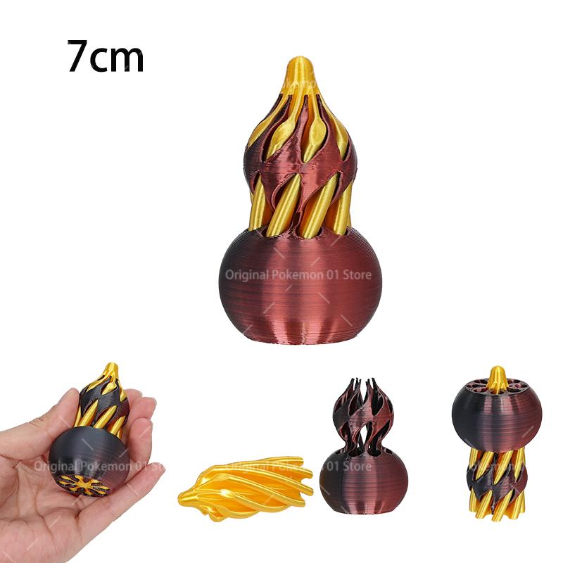 3D Printed Spiral Cone Toy Impossible Pyramid Gourd Christmas Hat Pass Through Sculpture Pyramid Toy Mini Vortex Thread Illusion