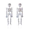 Punk Style Skeleton Pendant Earrings Shiny Halloween Party Jewelry  Festival Jewelry