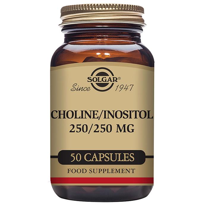 Solgar Colina/Inositol 250 mg 50 Cápsulas