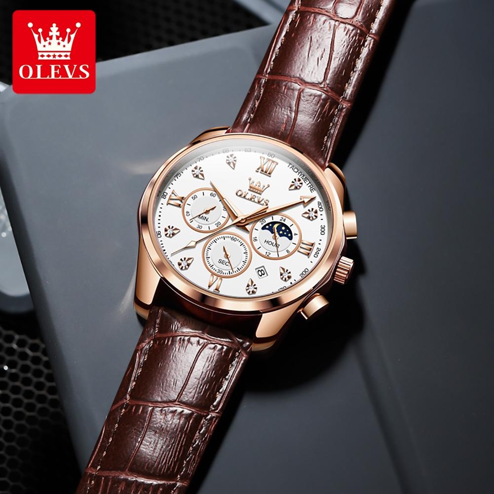 OLEVS Brand Men's Belt Multifunctional Quartz Watch 2888