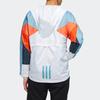 Adidas Neo Hooded Zip Windbreaker Jacket Men Jackets White Legend-Ink-Blue DW8109