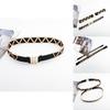 Fashion Metal Triangle Splicing Design Women Slim Waist Belt For Long Dress And Special Occasions