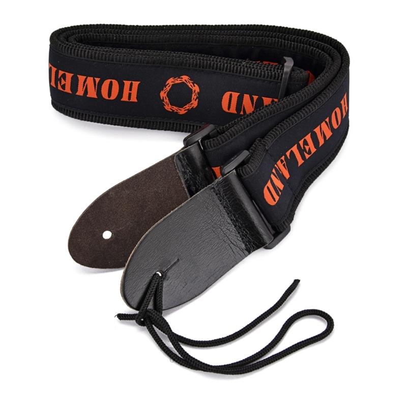 Adjustable Guitar Strap Guitar Shoulder Strap Letter Print Guitar Belt Strap for Bass Musical Instruments Accessories 1