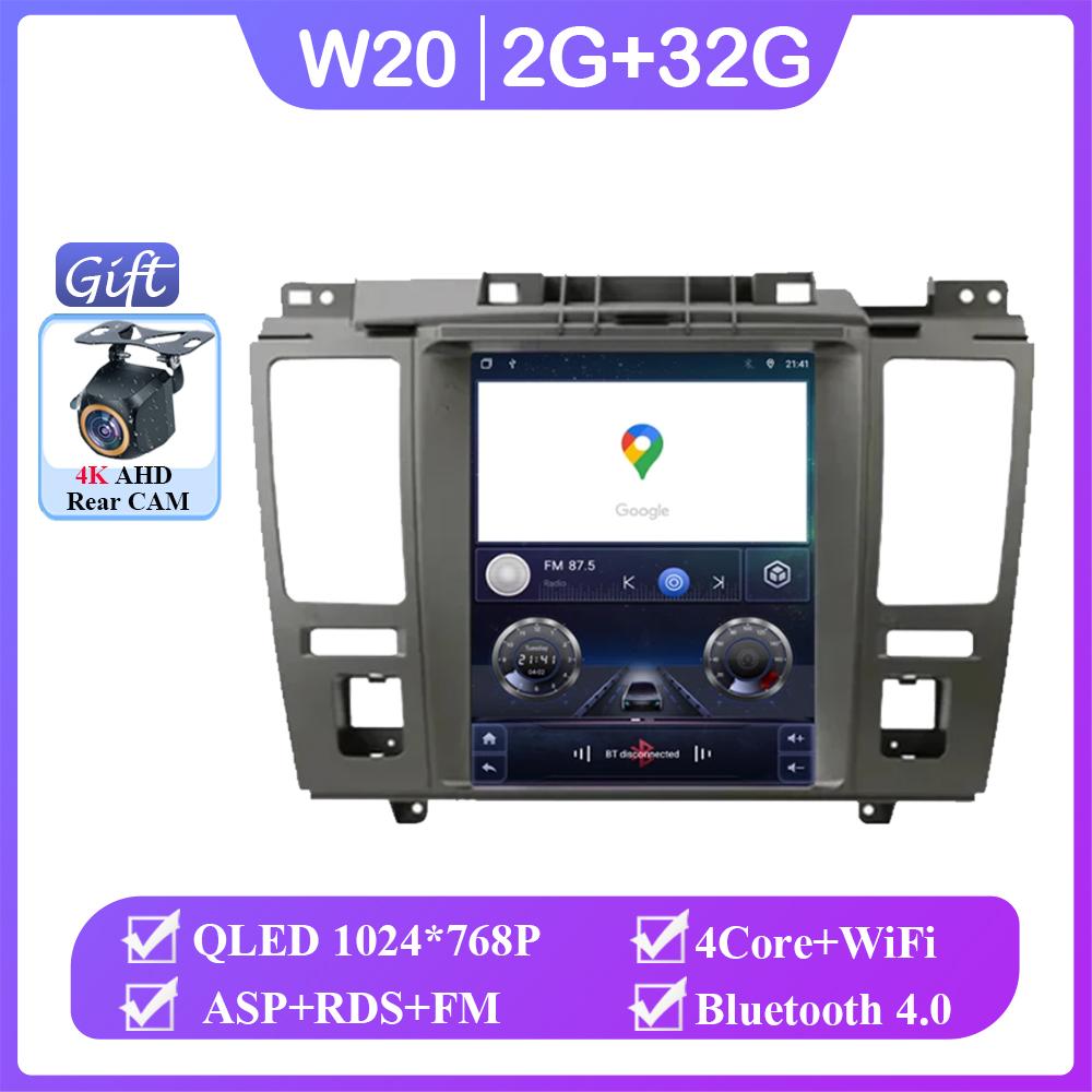 

Беспроводной Carplay Android 14 вертикальный экран 9,7 для Nissan Tiida Versa 2004 - 2013 автомобильный радиоприемник GPS мультимедийный плеер авто стерео