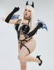Beauty Costume Cosplay Anime Game Witch Queen Devil Devil Gothic Gothic Strap Lingerie Shows Belly Sexy Cute Top and Bottom Set Cute Costume Set Top