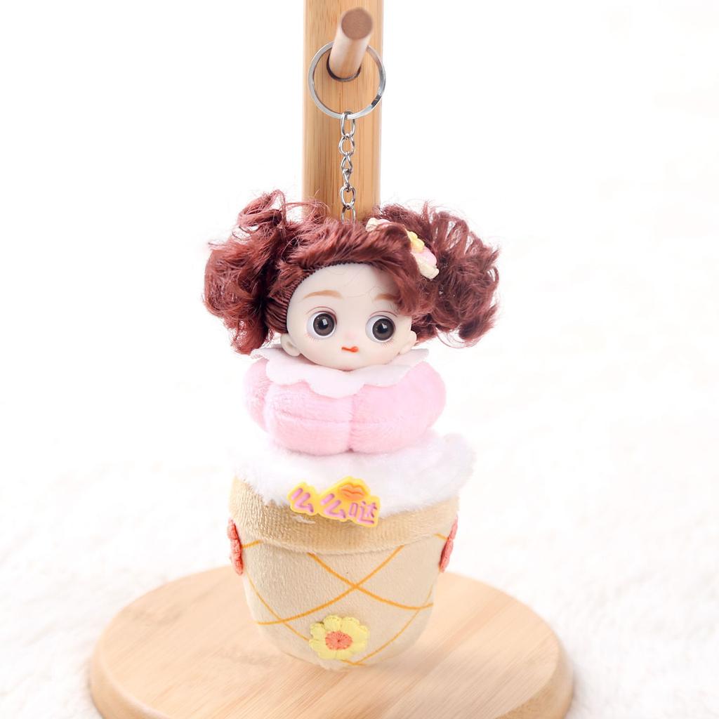Doll Milk Tea Cup Doll Plush Doll Pendant Keychain Small Doll Jewelry Toy Girl Gift