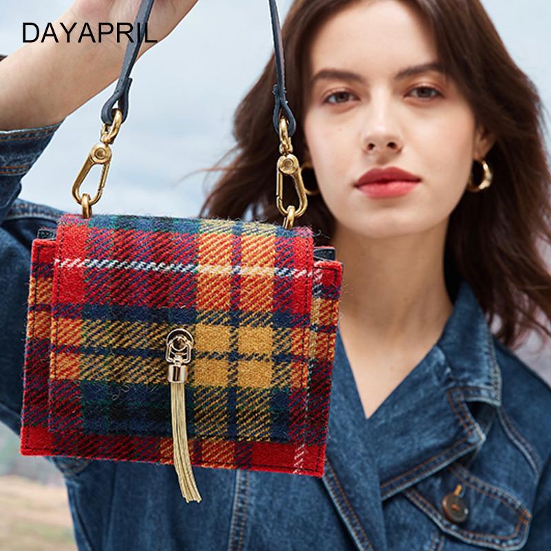 Stylish Harris Tweed Tote Bag For Women Large Capacity Everyday Shoulder Bag