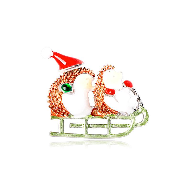 

Hot Selling Christmas Collection Brooch Cartoon Snowman Brooch Holiday Gifts Clothing Accessories