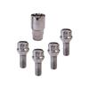 CARPONIT 4 Écrous Antivol Conique Modèle B - M12 X 1,5 X 26 Mm - Chrome