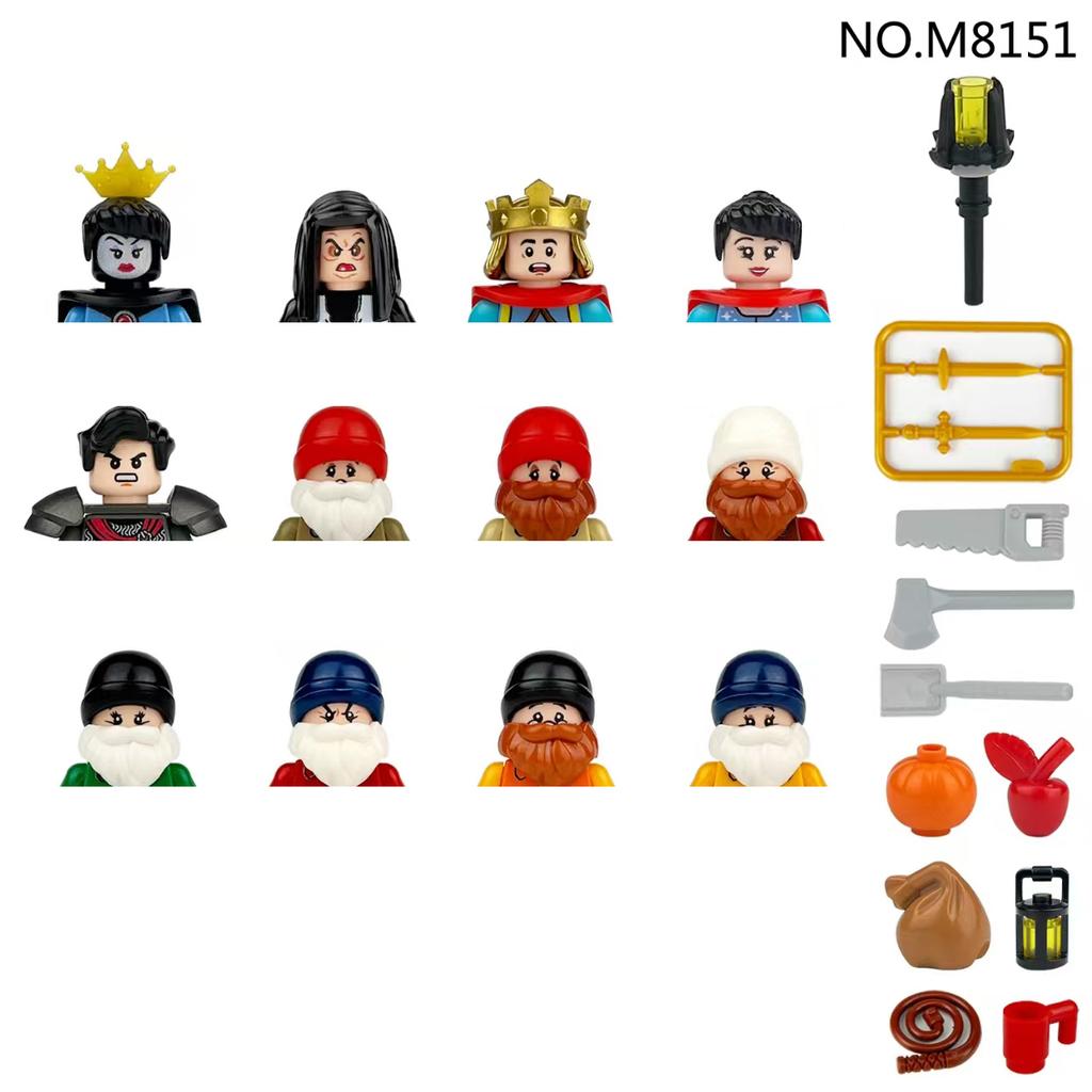 Non-Toxic City Characters Action Figures Building Blocks Policeman Teacher Fireman Occupation Mini Figurine Dolls Bricks Set Children Toys