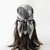 Print Silk Scarf Luxury Hijab Turban Shawl Headscarf Bandana Headband Neckerchief Handkerchief Windproof Square Female Wraps