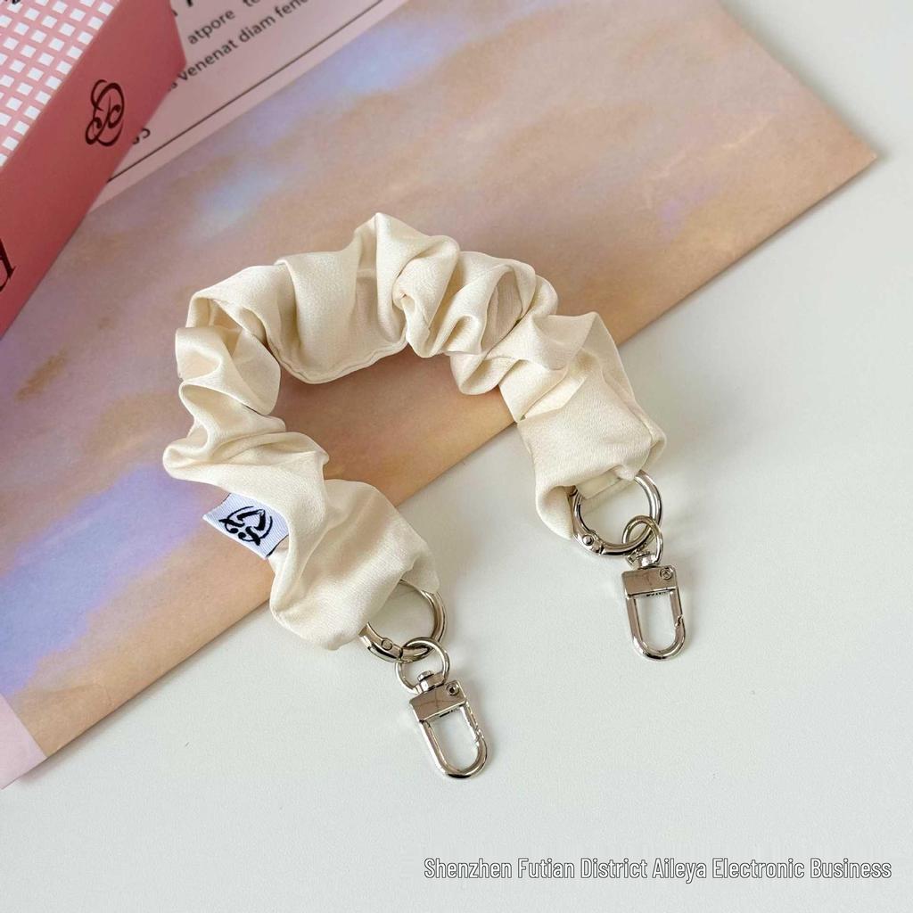 Handheld Double-Ended Buckle Phone Lanyard & Wrist Strap - Elastic Scrunchie with Anti-Loss Design