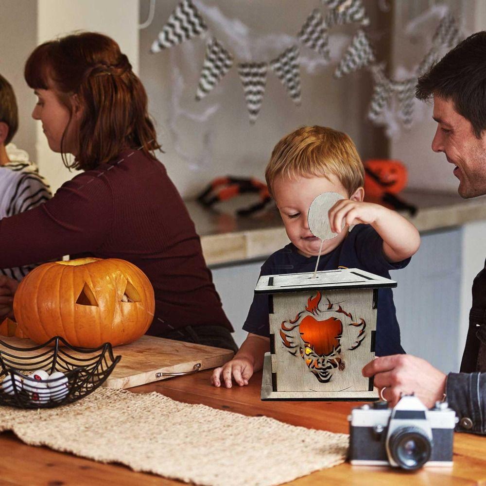 

Ручной работы фонарики с персонажами ужасов, стереоскопические забавные декоративные светильники в помещении