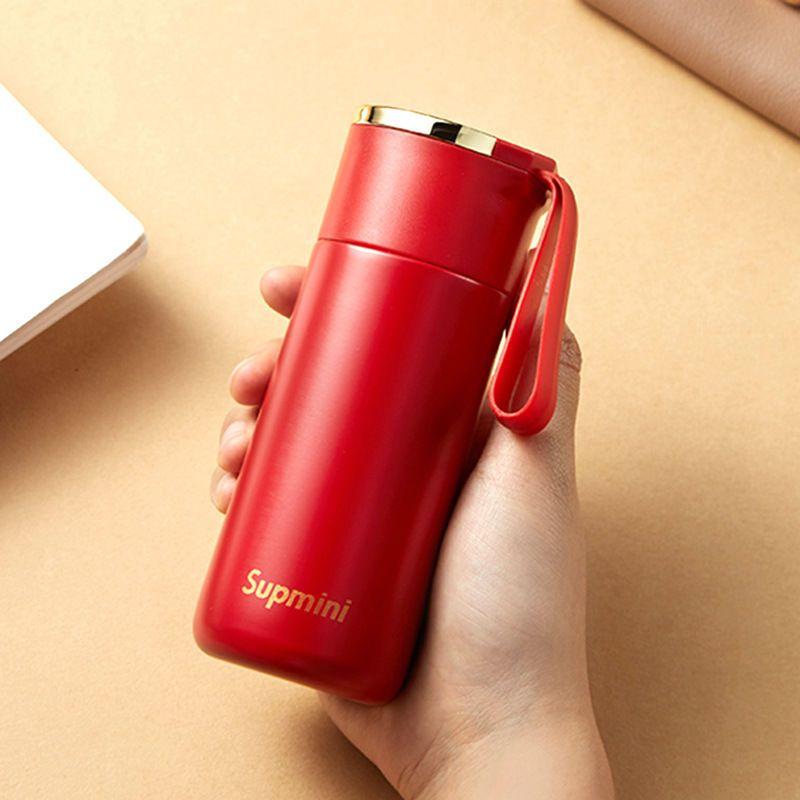Intelligence Thermos Cup 180ml Vacuum Flasks Portable Stainless Steel Thermos Cup Water Bottle Travel Tea Mug Office Thermos Cup