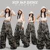 Dětský Hip Hop taneční outfit Set s maskáčovými kalhotami, mikinou s kapucí, tílkem, Streetwear pro dívky, K-Pop, Jazz, Performance