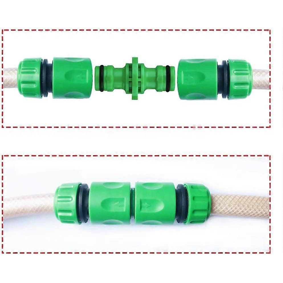 8 Pack Garden Hose Connector , Fitting for 1/2 Inch (15mm) Hosepipe End Quick Connect & Repair