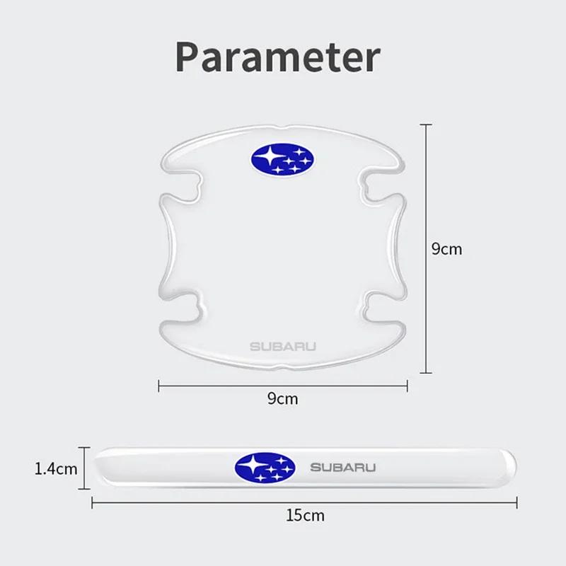 Car Stickers for Subaru Forester XV Outback Impreza STI WRX Legacy BRZ Tribeca Door Bowl Handle Scratches Strip Protector Film Y17