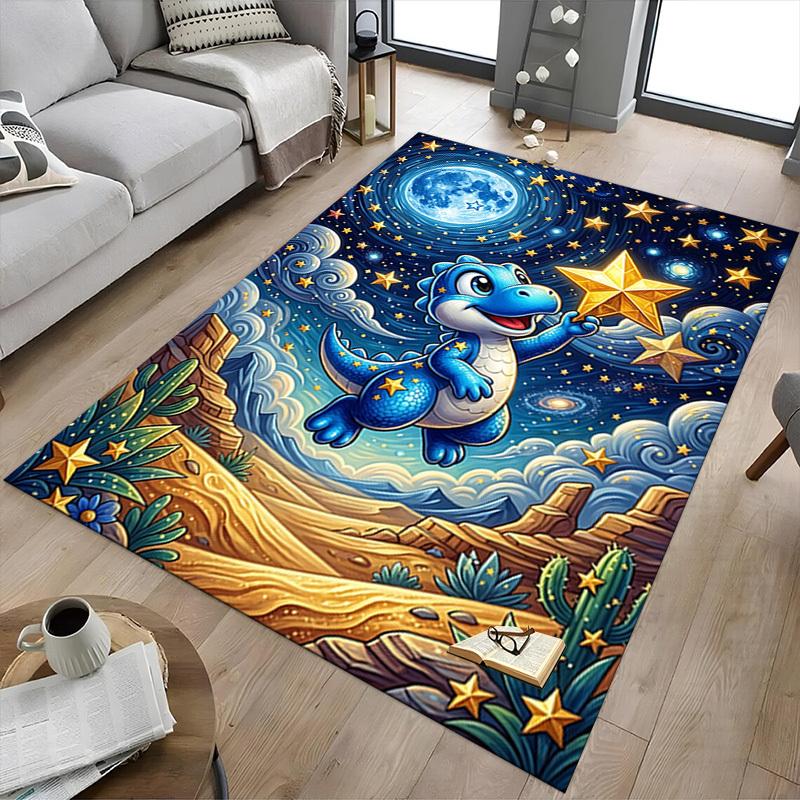 1PC Dinosaur Extra Large Non-Slip Floor carpet, Office, family, bedroom, Studio - Large Area Rug,Longlasting Material-K0385