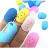 HJ Finger Cot Guitar Silicon Finger Sleeve Fingertip Protection Stringed Instruments For Practice (L, 30pcs)