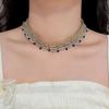 Hanfu Accessories Beads Necklace Ethnic Style Multi-layer Lace Necklace Chinese Style Choker  Girls