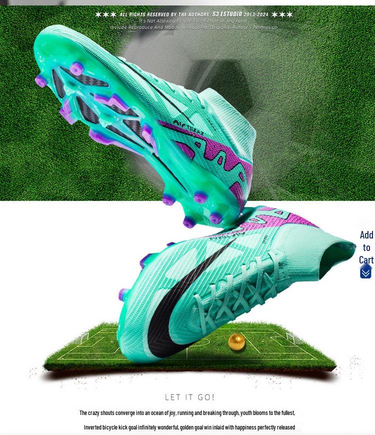 World Cup Kids' Football Shoes: Boys, Girls & Teens - TF/AG Cleats for Training & Competition
