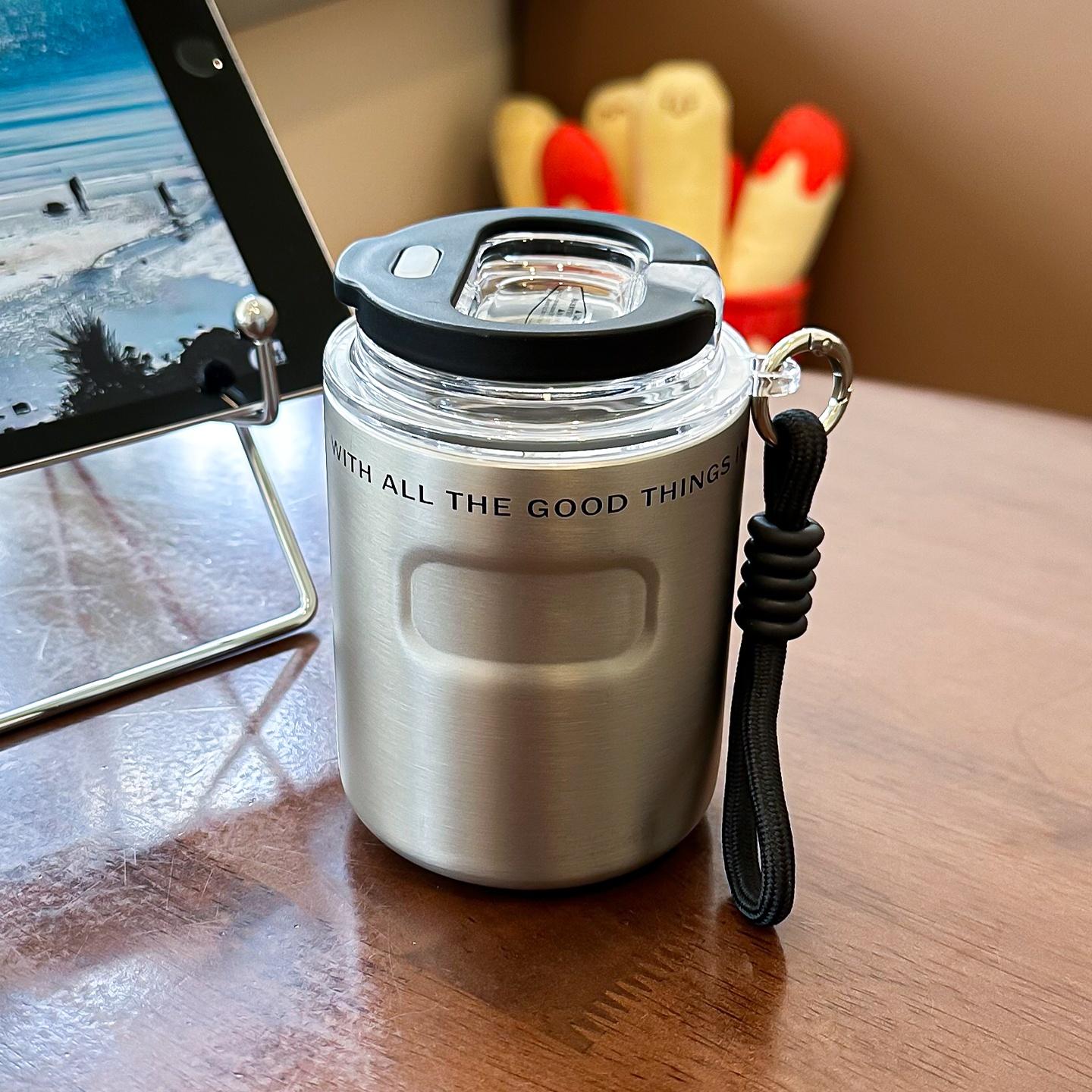 

350ml Thermos Cup Coffee Tumbler 304 Stainless Steel Vacuum Flasks Cold and Hot Coffee Mug Car Insulated Water Bottle Travel Cup 350ML
