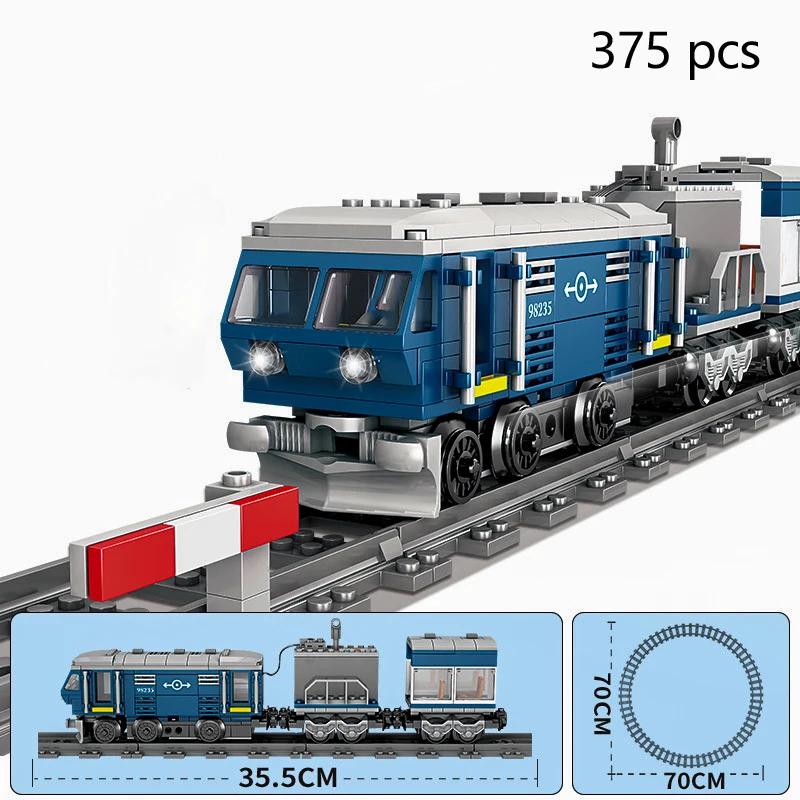 Brinquedos de Blocos de Construção Trem em Movimento com Motor - Ideal para Veículo - Meninos Loucos Desenvolvem Habilidades Manuais Compreensão do Transporte Ferroviário