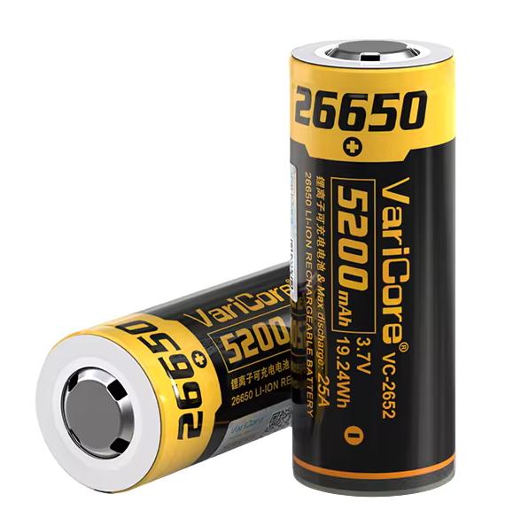 Akumulator Bateria Ogniwo Varicore Vc-2652 26650 Li-Ion 3.7V 5200Mah