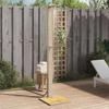 VidaXL Outdoor Shower, Garden Furniture with Rotating Handle, Pool Shower Patio Backyard, Beige Resin 368208