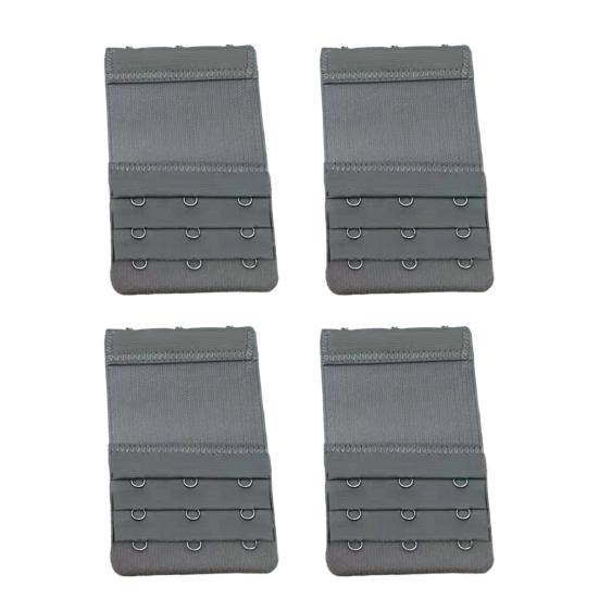 4Pcs Bra Extenders, Adjustable Bra Extenders 2 3 4 Hooks, Bra Band Hooks Replacement, Stretchy Bras Extension Straps for Pregnant Women