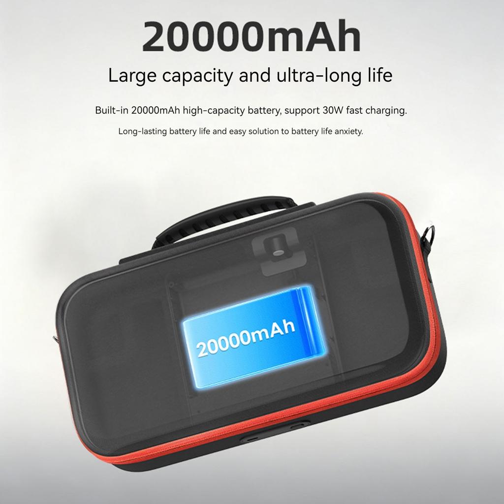 Charging Case for  for for Switch 2 Portable Travel Storage Case 20000mAh Power Bank with 12 Game Card Slots
