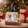24PCS Christmas Cupcake Boxes Removable Insert Lovely Santa Gift Box Multi-Purpose Clear Window Packaging Box for Party Supplies