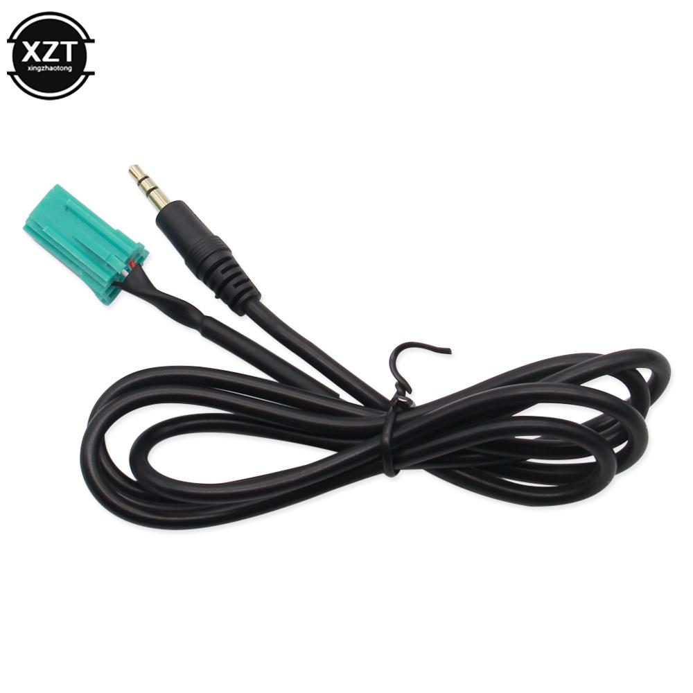 Car 3.5mm Aux Cable ISO 6 Pins Male Jack Audio Suit For Renault Espace Twingo Kangoo Radio Connector