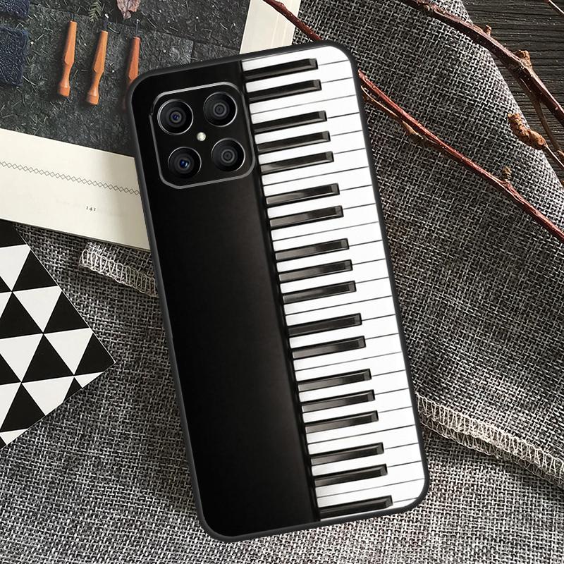 Piano Keys Music Keyboard Case For Honor 90 70 50 Lite Magic 5 Magic 6 Pro X6 X7 X8 X9 X6a X7a X8a X9a X8b X9b Cover