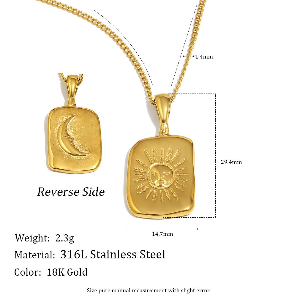 

MamacitaSlay 316L Stainless Steel Mixed Colour Asymmetrical Necklace 18K Gold Plated Waterproof Jewelry Women s Unique Necklace