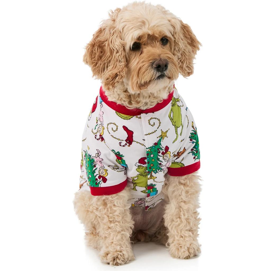 Christmas Print Cute Family Set Pajamas, Home Clothes, Family Set Long Sleeve Top Pants Set