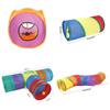 Colorful Rainbow Cat Tunnel Interactive Collapsible Pet Toy For Endless Fun