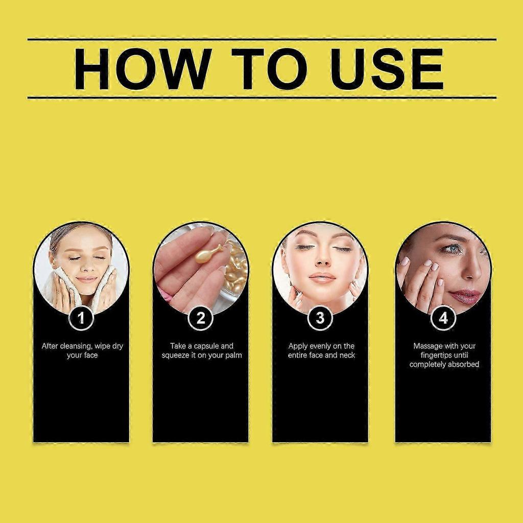 Facial Essence Capsules - Nourishing, Firming & Moisturizing Skin for Radiance - 30 Capsules