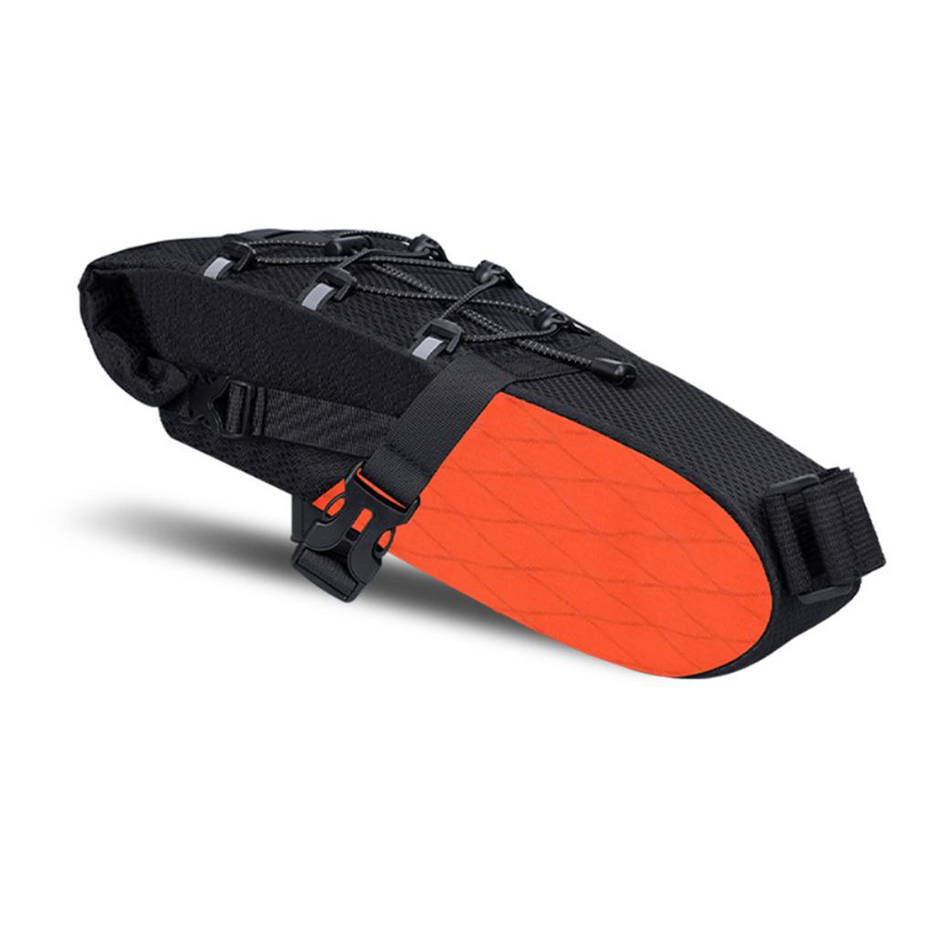 Bike Saddle Bag 5.8L Large Capacity Under Seat Pack for Mountain Road Bikes Long Distance Travel Black