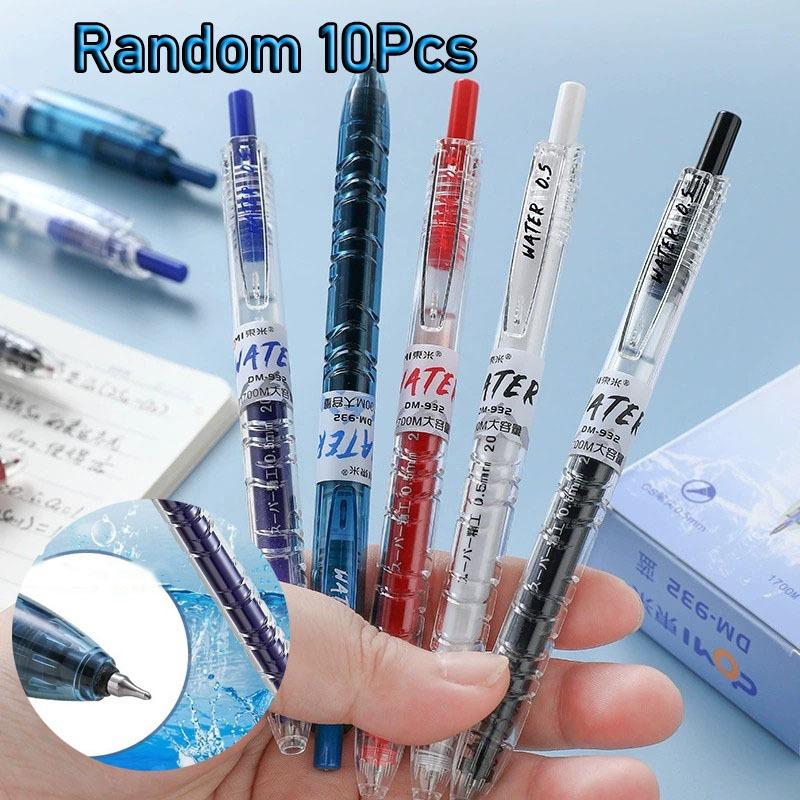 

1Pc Water Series Neutral Pen Blue Black Red Writing Pen 0.5MM Multicolor Waterbased Pen High Quality Neutral Pen Office Supply Random style 1Pc