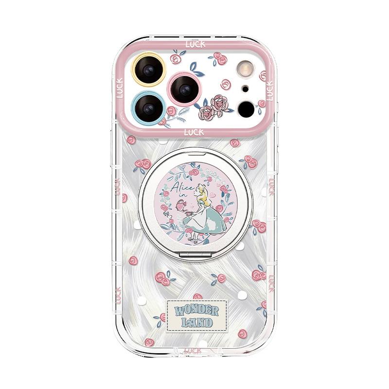 Rose Alice for iphone16promax iPhone case 17 pivot bracket 15 cute cartoon 14