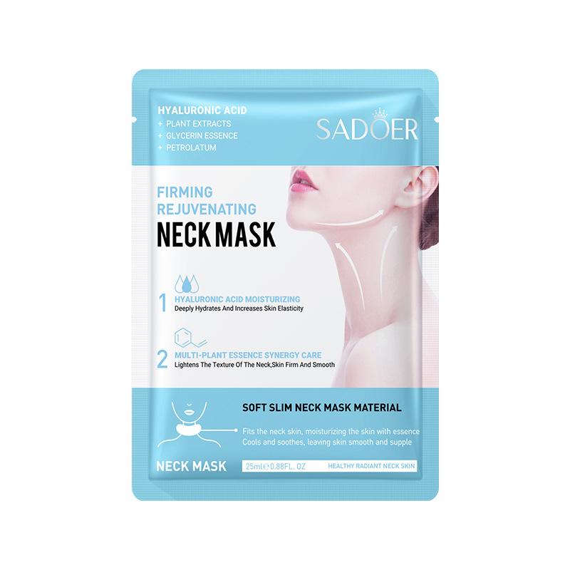 1/5/10PCS SADOER Hyaluronic Acid Neck Mask Collagen Firming Neck Masks Nourishing Brightening Beauty Moisturizing Necks Skin Care