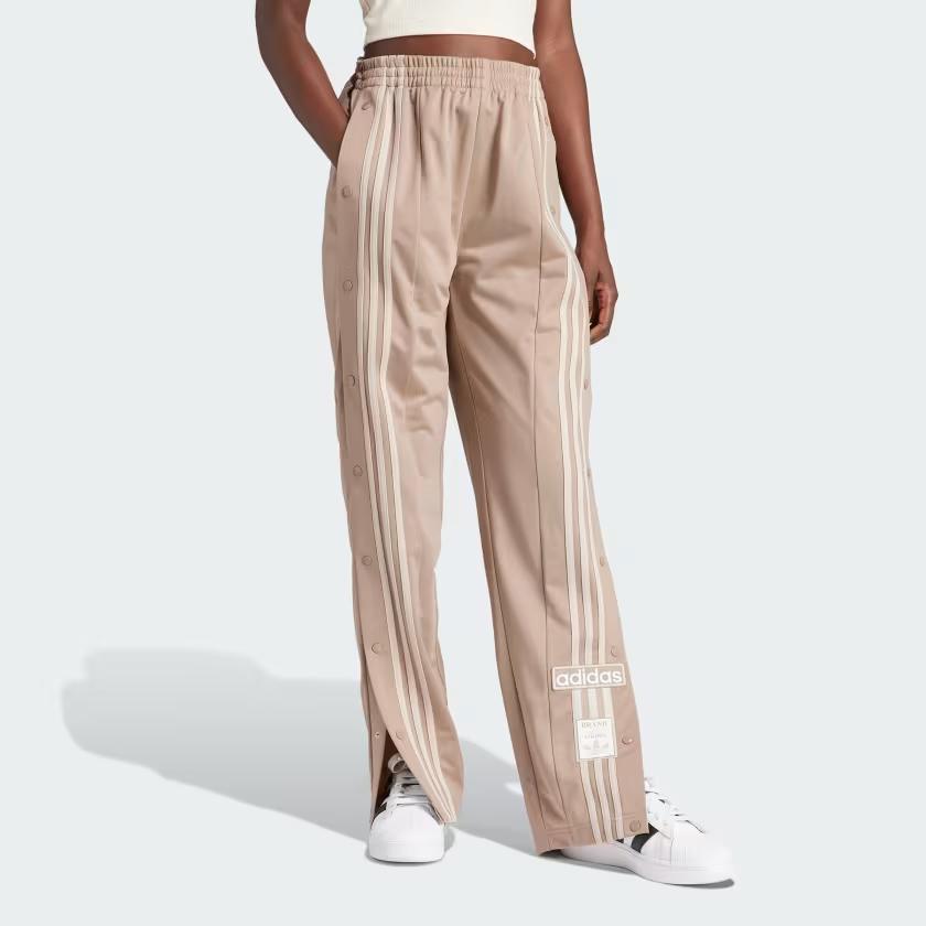 Adidas Originals Neutral Court Adibreak Tracksuit Bottoms With Three Stripes And Elastic Waist Women Bottoms Light-Brown IS5251